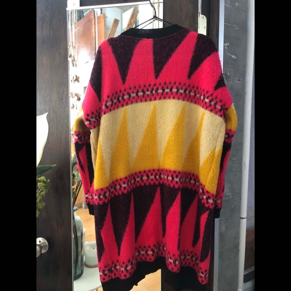 URBAN OUTFITTERS | ECOTE' Southwest Fuzzy Cardigan - Picture 2 of 4